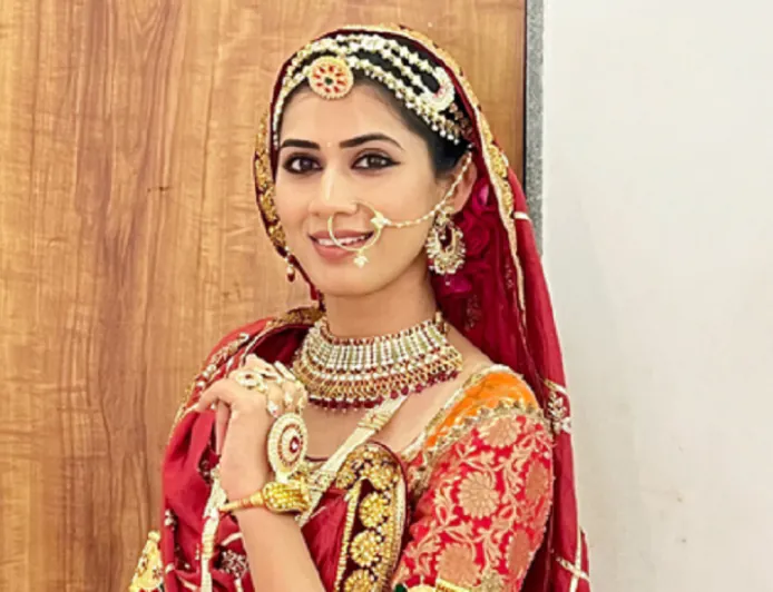 मनदीप कौर बनीं 'वसुधा' में शाही राजस्थानी दुल्हन, पारंपरिक लुक में देखकर खुद को आईने में निहारा